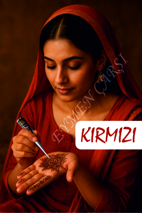 EYMEN ÇARŞI /Koni Hint Kınası Kırmızı/El ve Vücut Kınası/Hint Kınası 40 gr