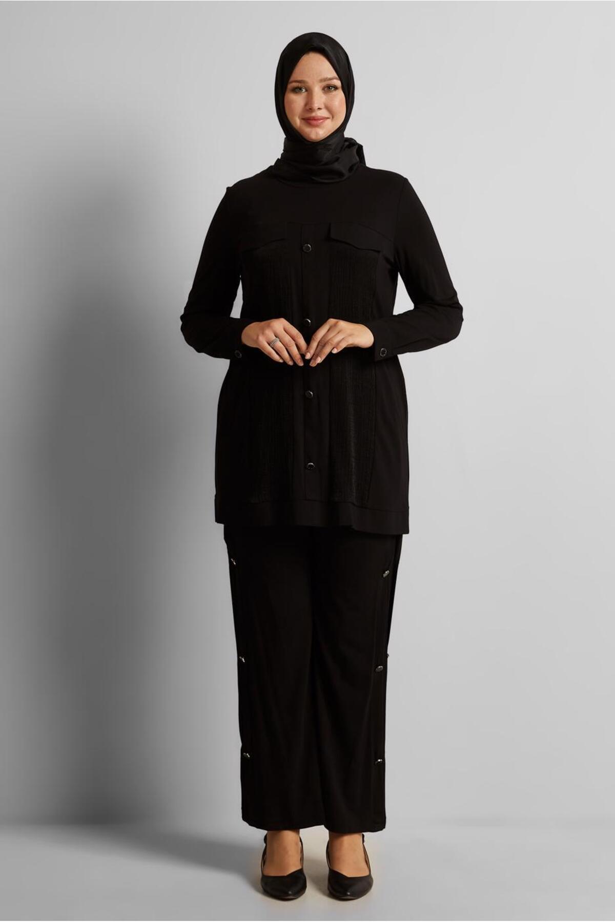 آلوینا ست شلوار دکمهدار طرحدار ۲۰۷۴۶ آلوینا ست شلوار دکمهدار طرحدار ۲۰۷۴۶