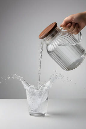 Luca Mia Breeze Akasya Kapaklı Cam Sürahi 1600 ml