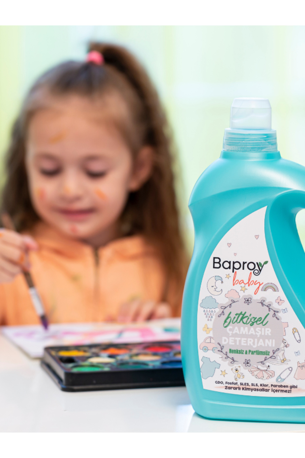 Baproy %100 Doğal Bebekler Için Bitkisel Çamaşır Deterjanı 1 Lt Bitkisel Biberon Emzik Temizleyici 500 ml fotoğrafı 6 (önizleme)