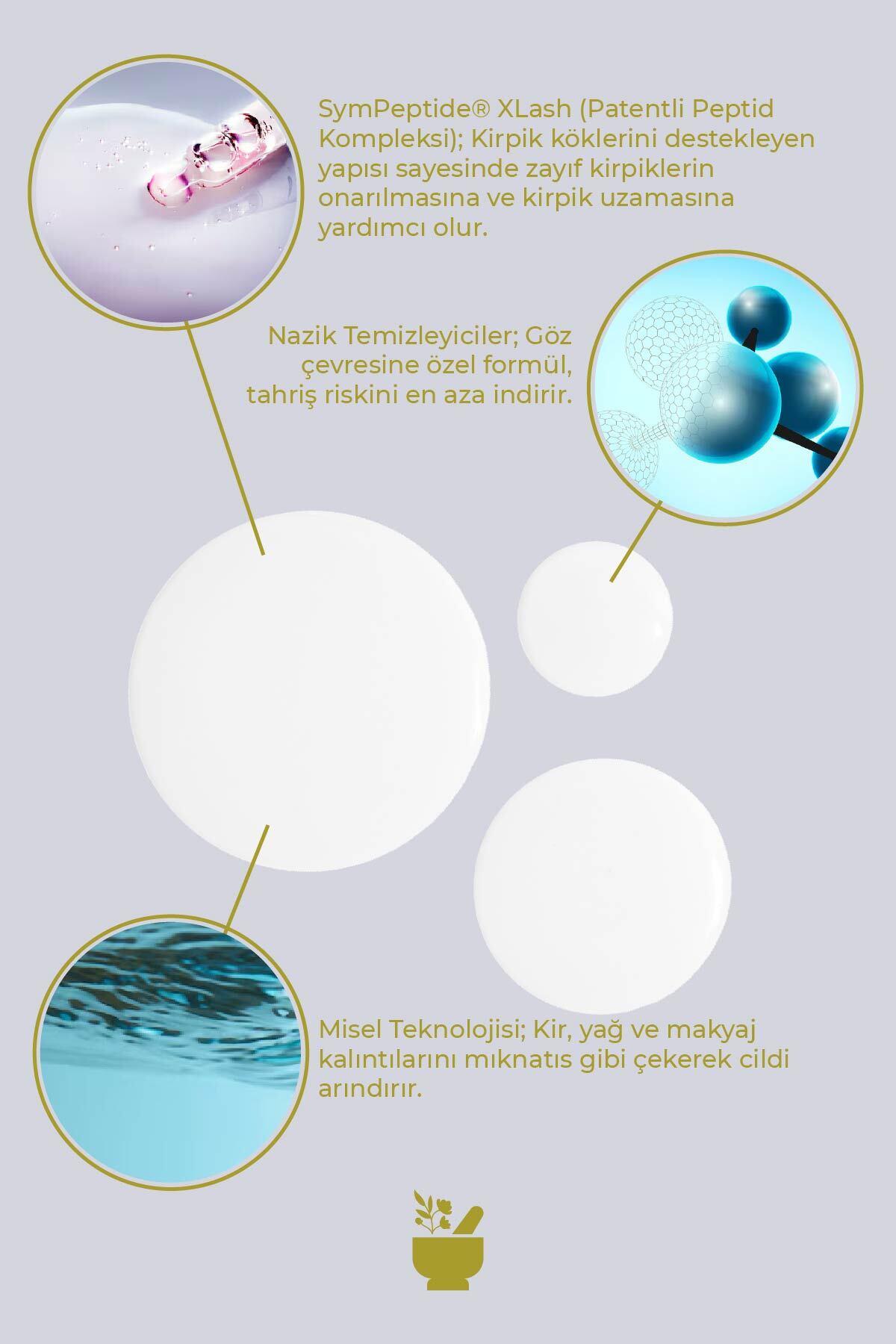 Day-to-day Micellar Eye Makeup Remover - Kirpik Besleyici Göz Makyaj Temizleyici Misel Su 200 ml — 8699292993156 — تصویر 4 از 4