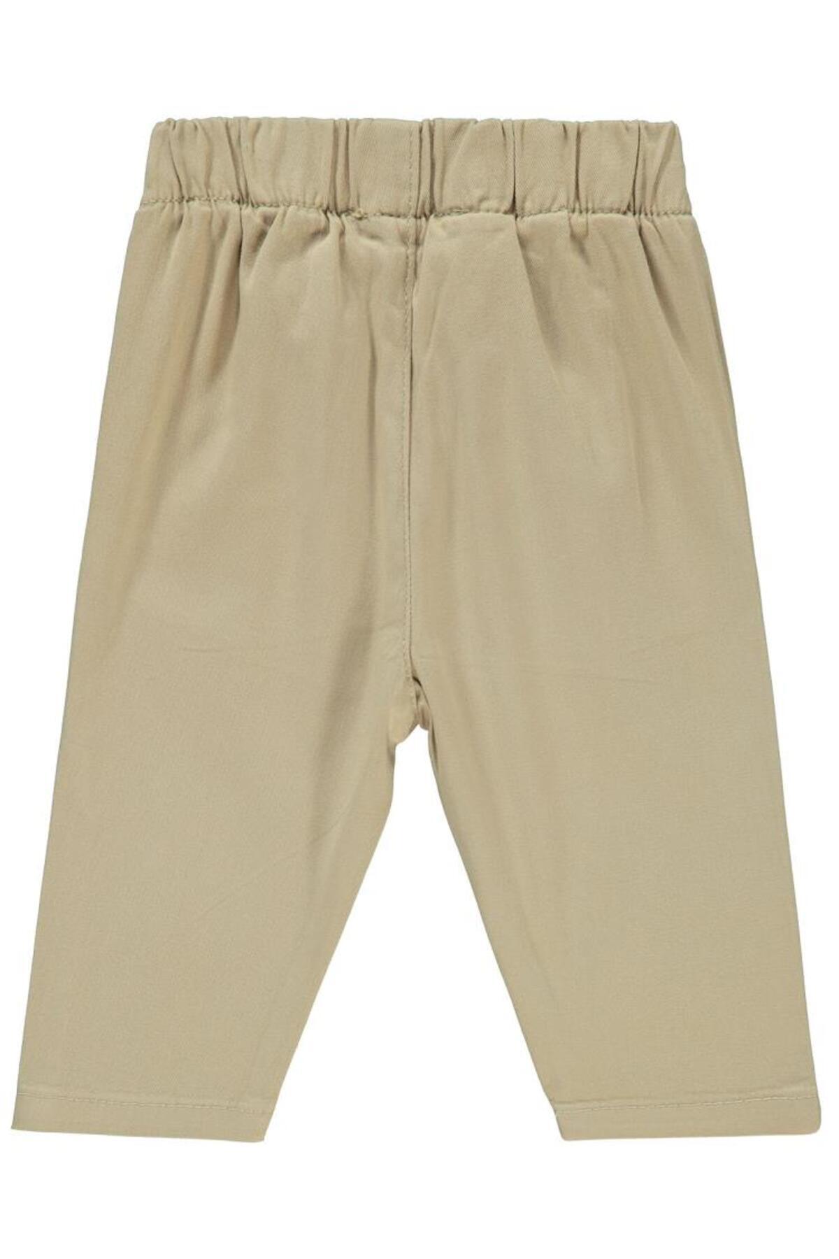 سیویل بیبی شلوار دکمه‌دار سایز ۶-۱۸ ماه - بژ ۶-۹ ماه