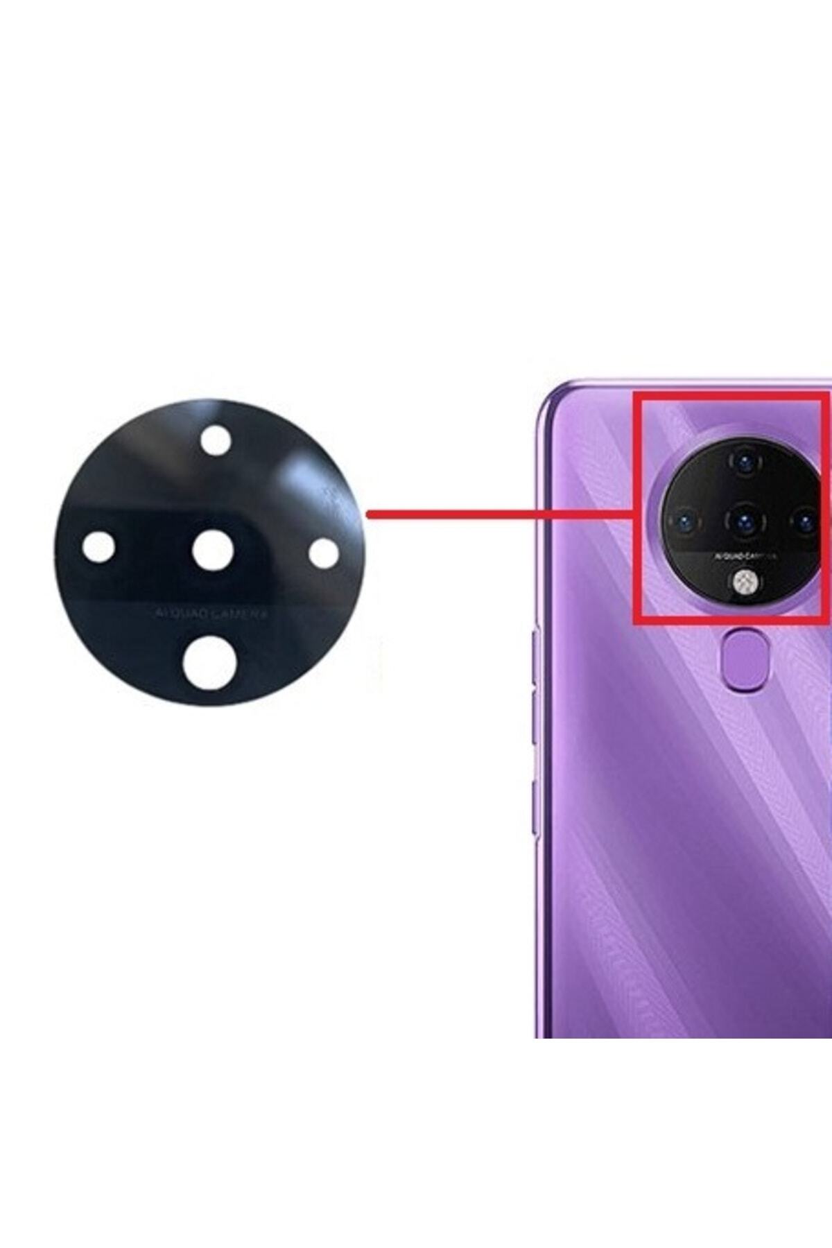 Tecno Spark 6 Kamera Lensi Cam - Kamera Camı - Yapışkanlı - KE7 Uyumlu