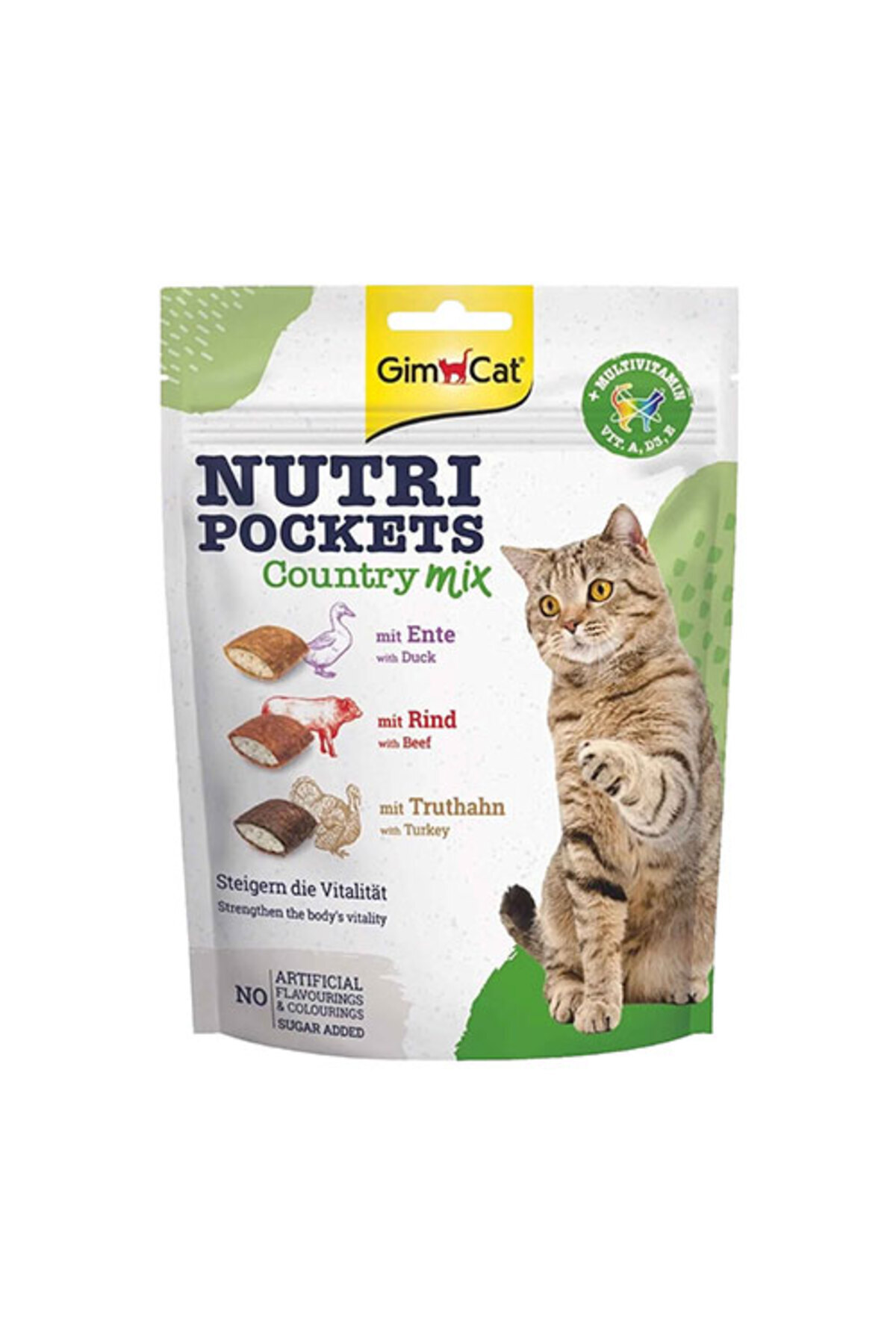 Gimcat Nutripockets Country Mix Multivitaminli Kedi Ödül Maması 150 Gr