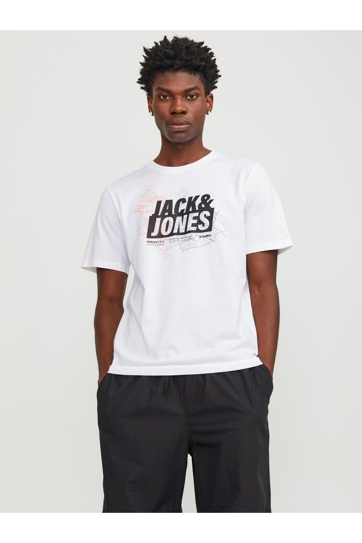 تیشرت مردانه طرح دار آستین کوتاه | جک اند جونز Jack & Jones 12151955-1 - تصویر 4
