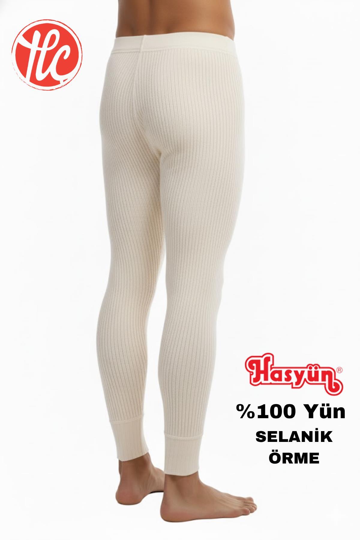 Hasyün 1001 Erkek %100 Avusturalya Yün Uzun Don İçlik görsel 4
