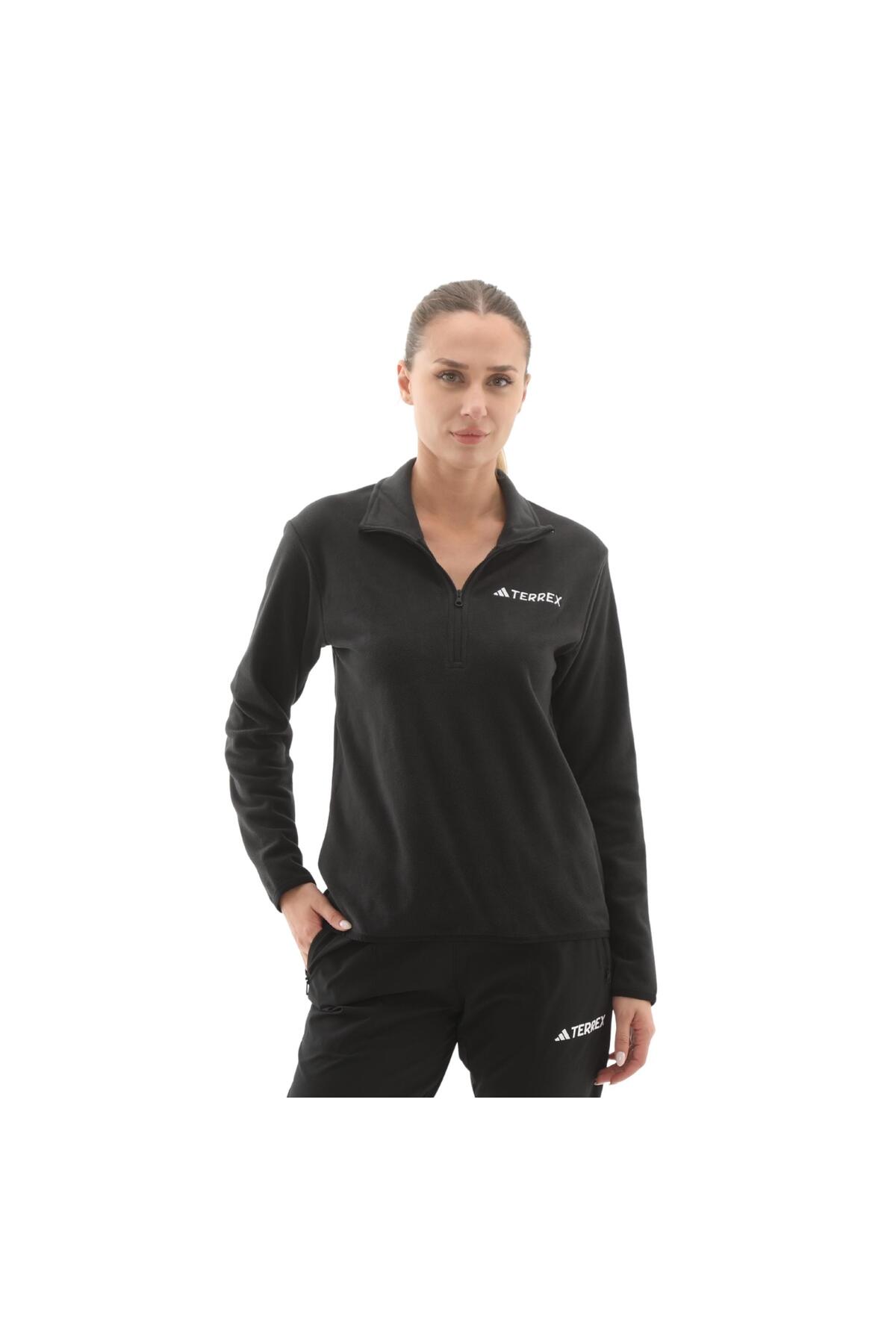 آدیداس کاپشن زنانه مشکی JP0788-K W Mt Ess Hz Fl