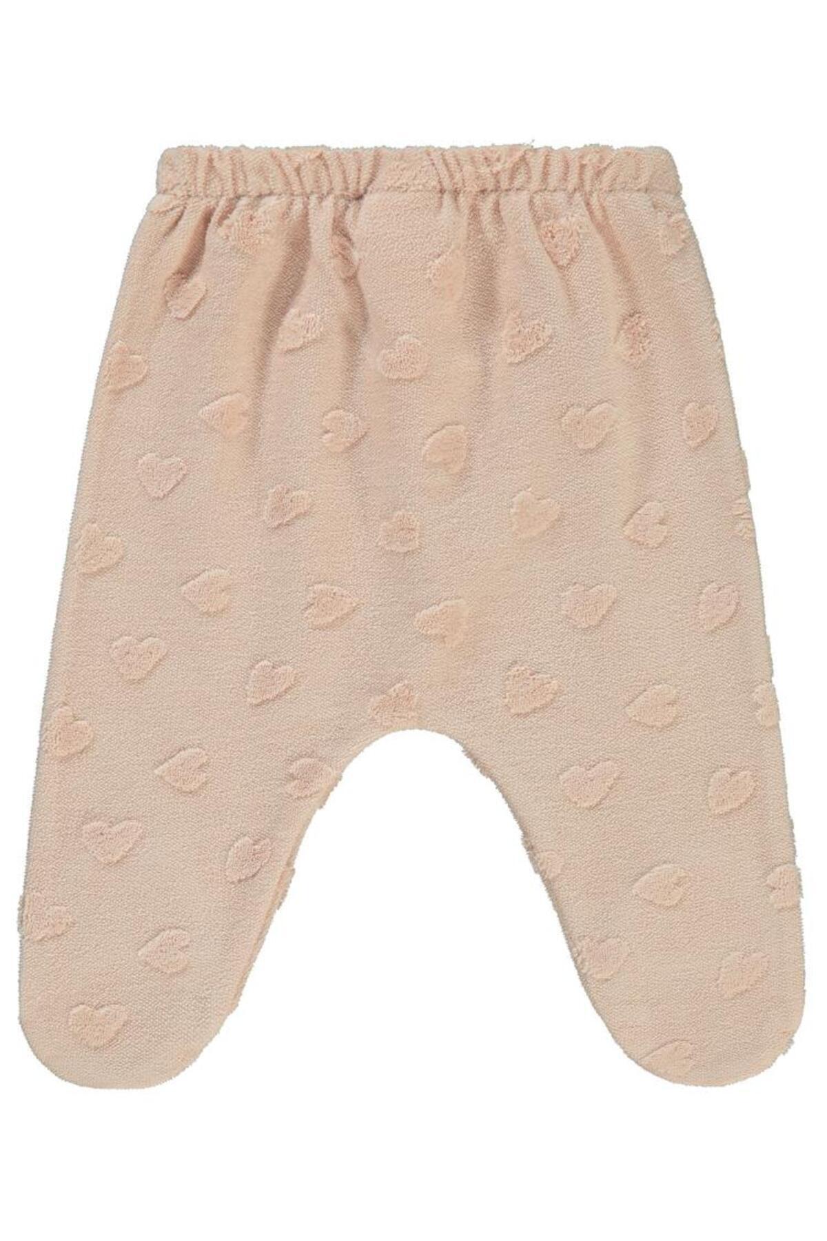 سیویل بیبی زیرپوش نوزادی طرح قلب، سایز ۱-۶ ماه - پودری، سایز ۳-۶ ماه