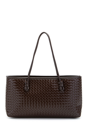 minebag Örgü Detaylı Suni Deri Dora Kadın Kol Çanta Kahverengi