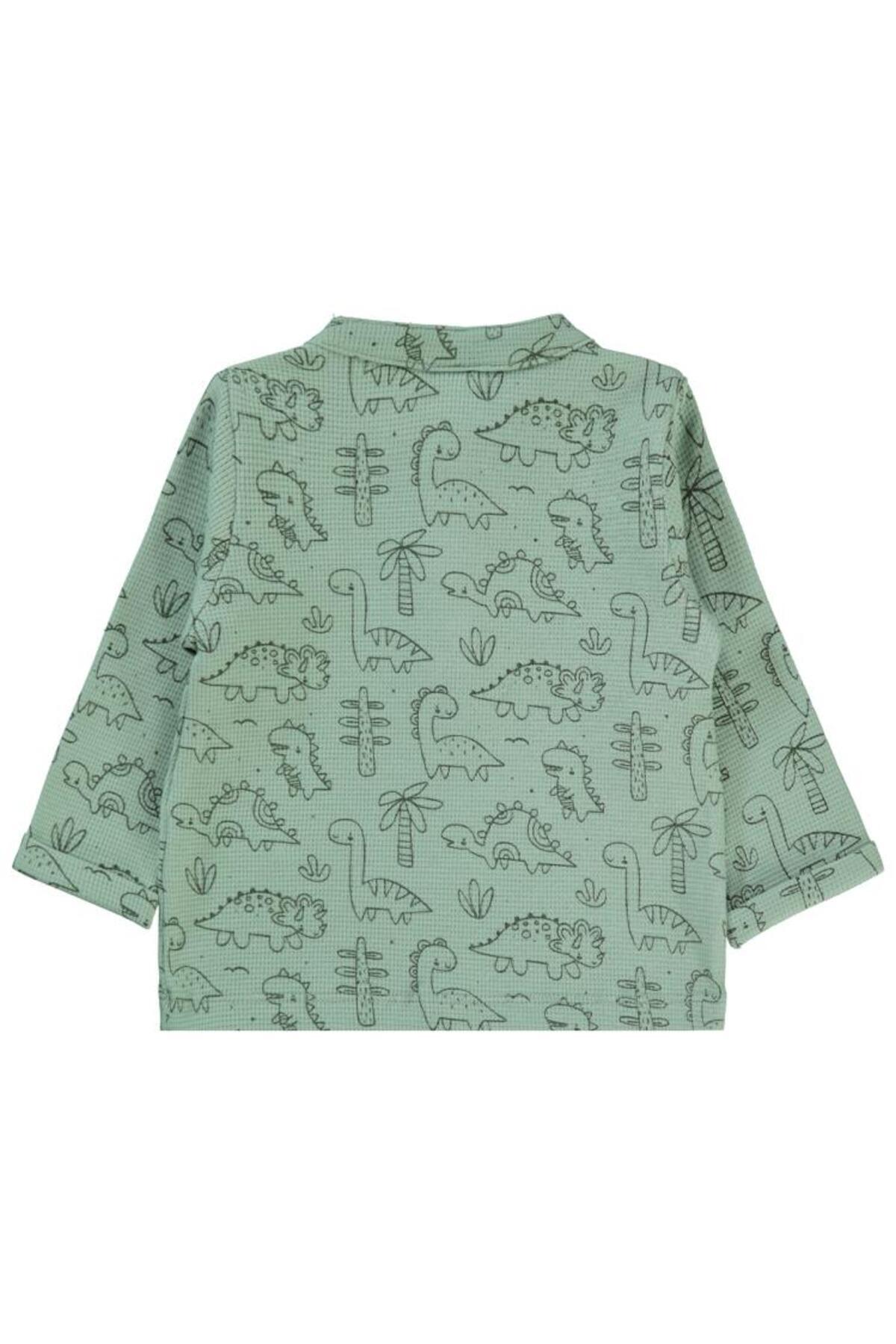 سیویل بیبی سویشرت طرح دایناسور ۶-۱۸ ماه - خاکی ۶-۹ ماه