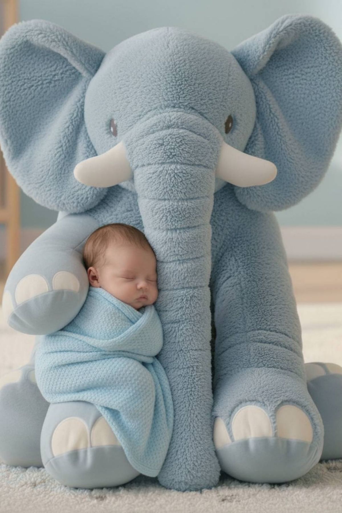 My Sleep and Playmate - Jumbo 90cm Plush Elephant – Baby & Kids Toy