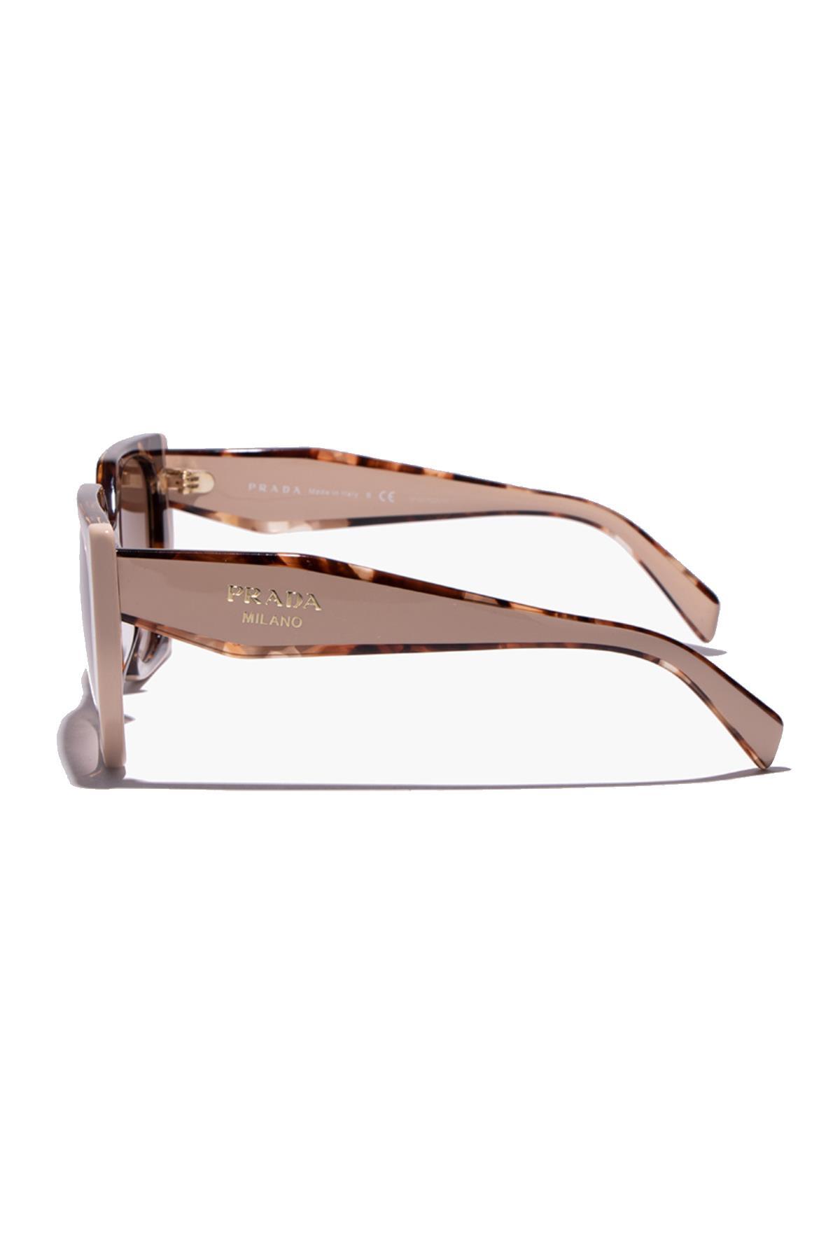عینک آفتابی زنانه طرح دار | پرادا Prada prada 15ws 01r0a6 54 - تصویر 2