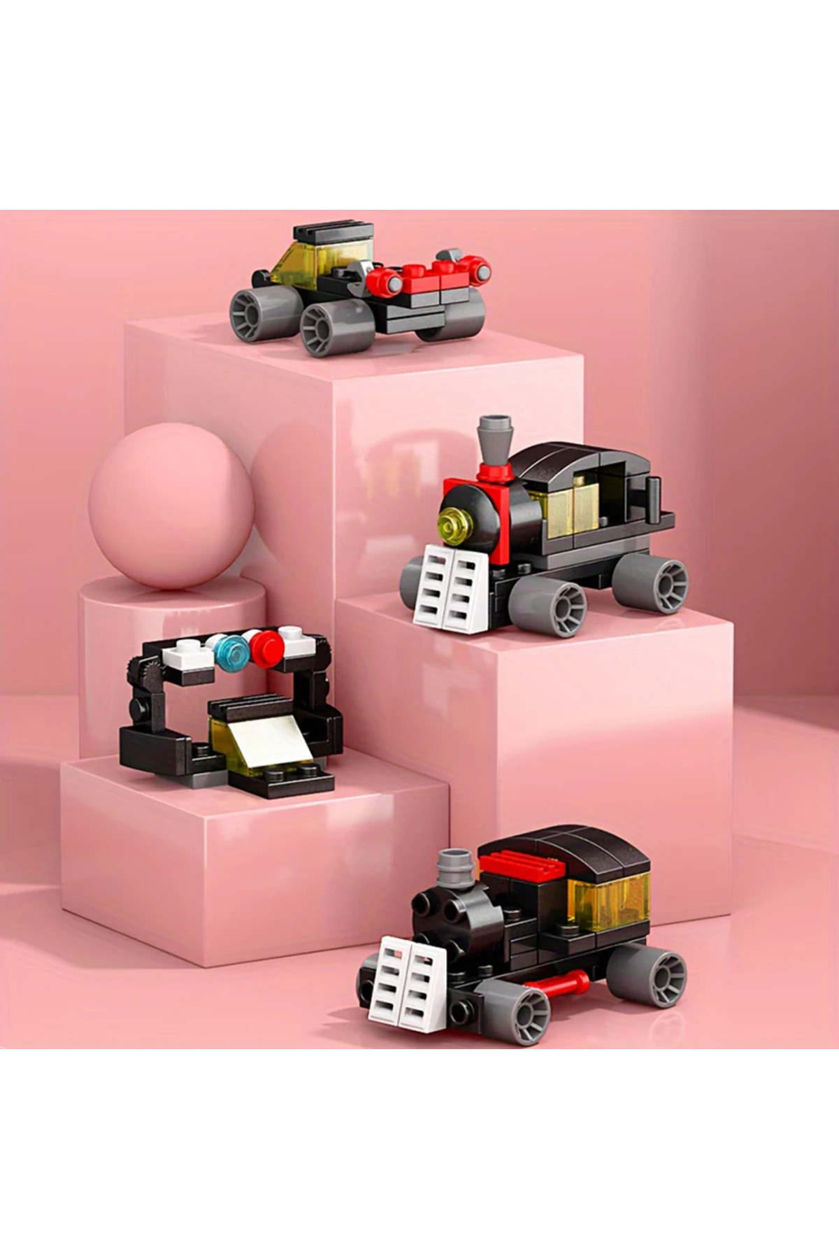 بدون جعبه، ۱۱۸ تکه، جدید، مجموعه بلوکهای ساختمانی DIY، ربات هلیکوپتر قطار ۶ در ۱، قطعات ساخت ماشین، برای دختران، آجرها، Mov