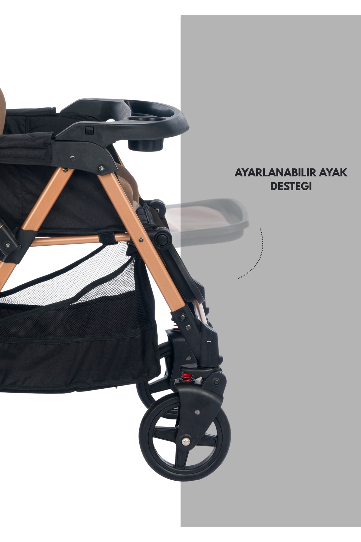 BEBEGOLD Trendy Çift Yönlü Bebek Arabası fotoğrafı 2 (önizleme)