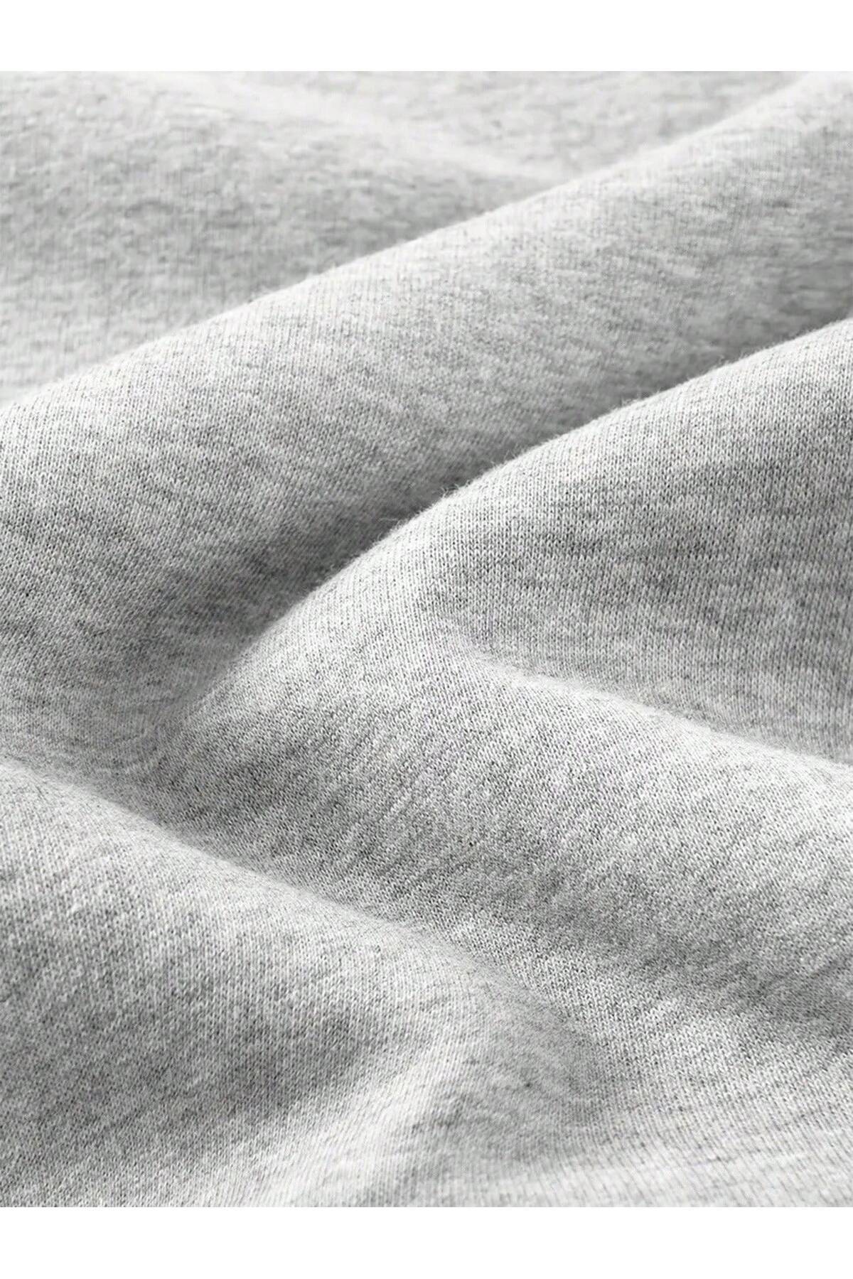 Gollinger  Kadın Dik Yaka Yarım Fermuarlı Kurdele Baskılı Sweatshirt - Görsel 3