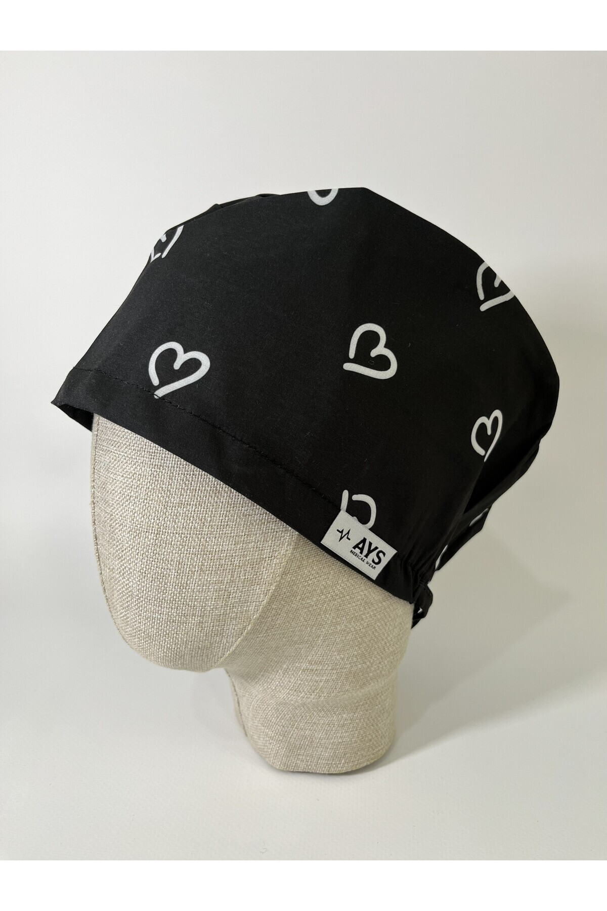 AYS Likralı Delux Geniş Kalıp Cerrahi Medikal Hemşire Bonesi Lastikli