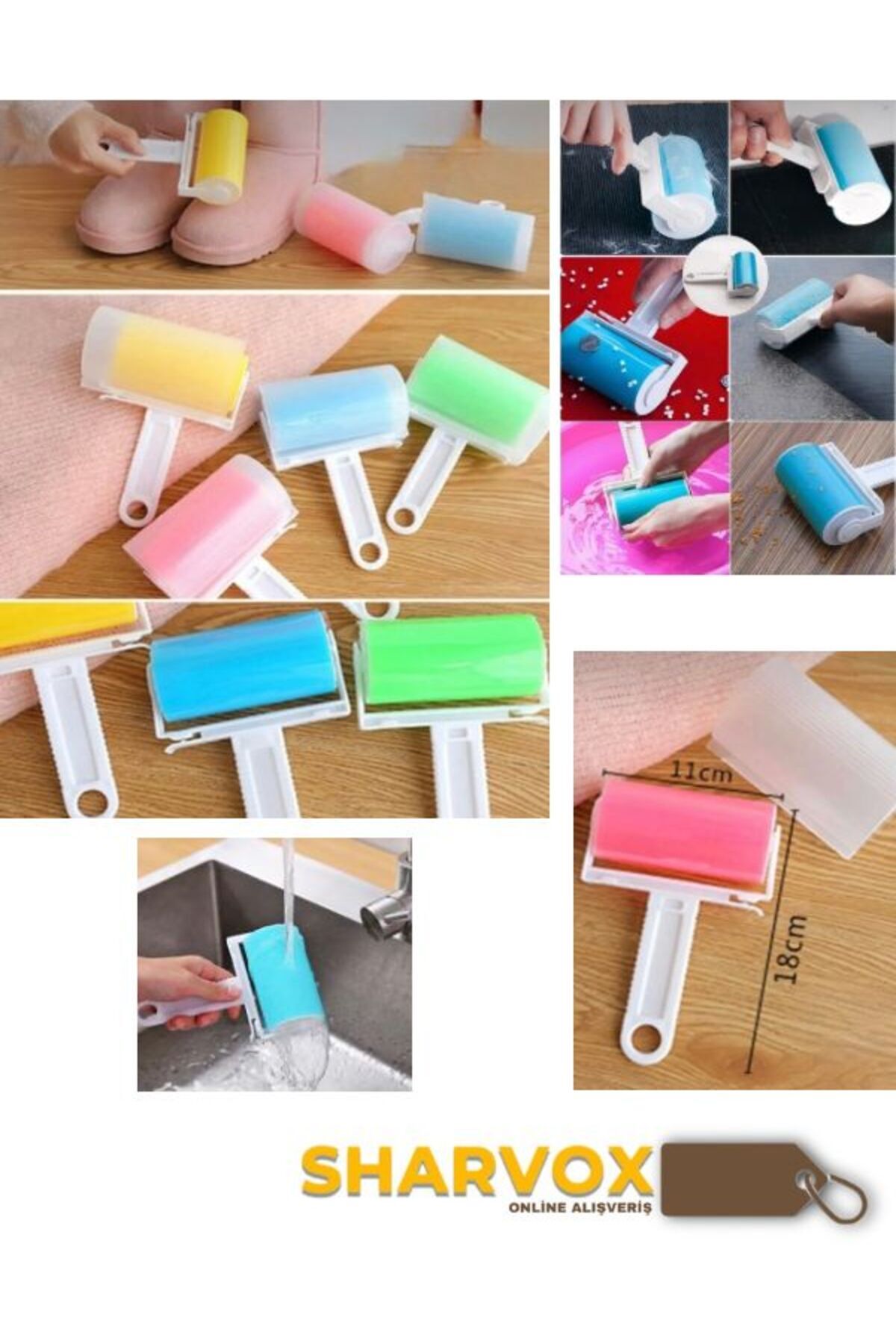 Yıkanabilir Tüy Temizleyici Rulo | Evcil Hayvan Tüyü Ve Kıyafetler İçin Pratik Çözüm