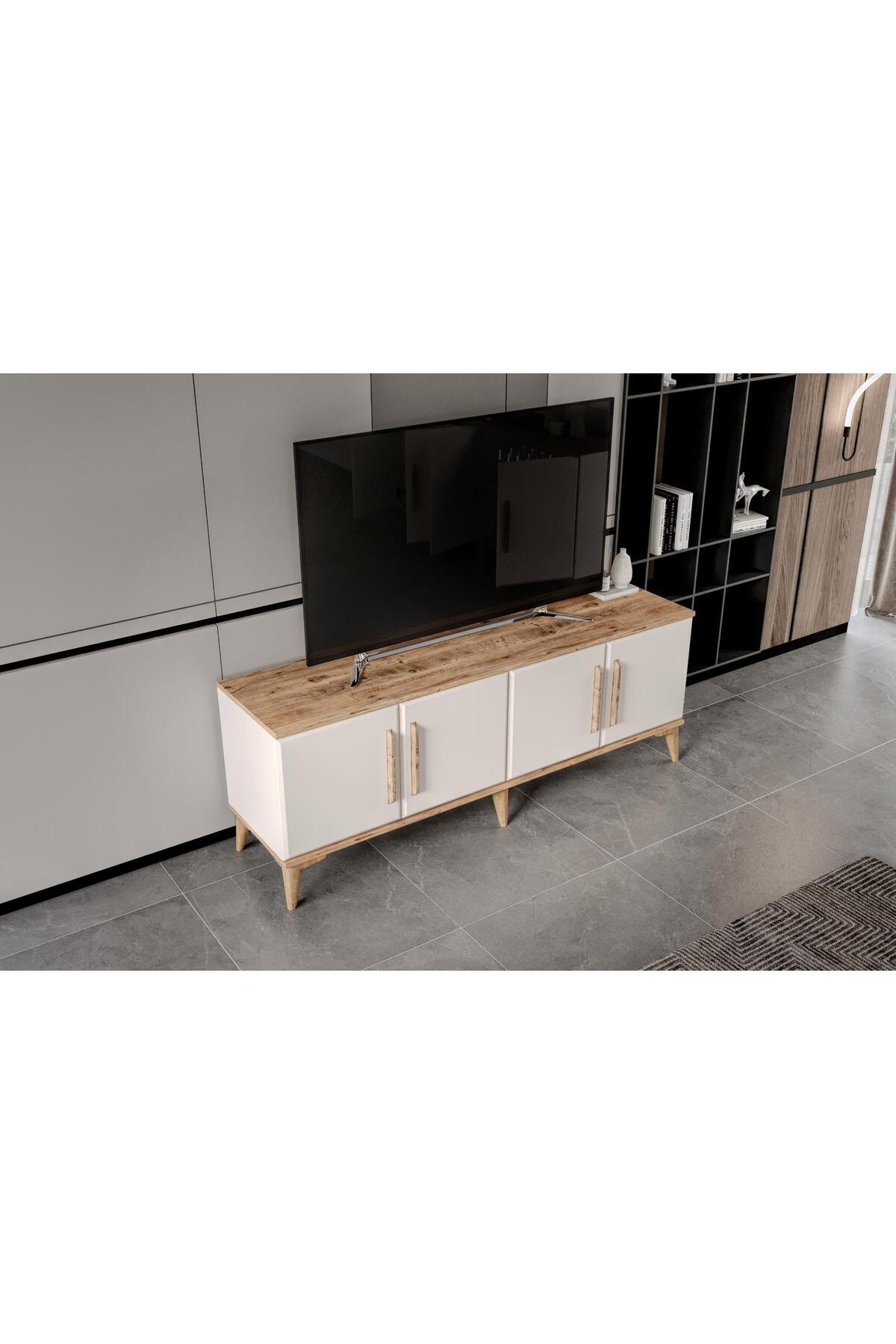 Venüs Modüler Mebran Kapak. reni Tv Sehpas 160 Cm Perast Oval Tv