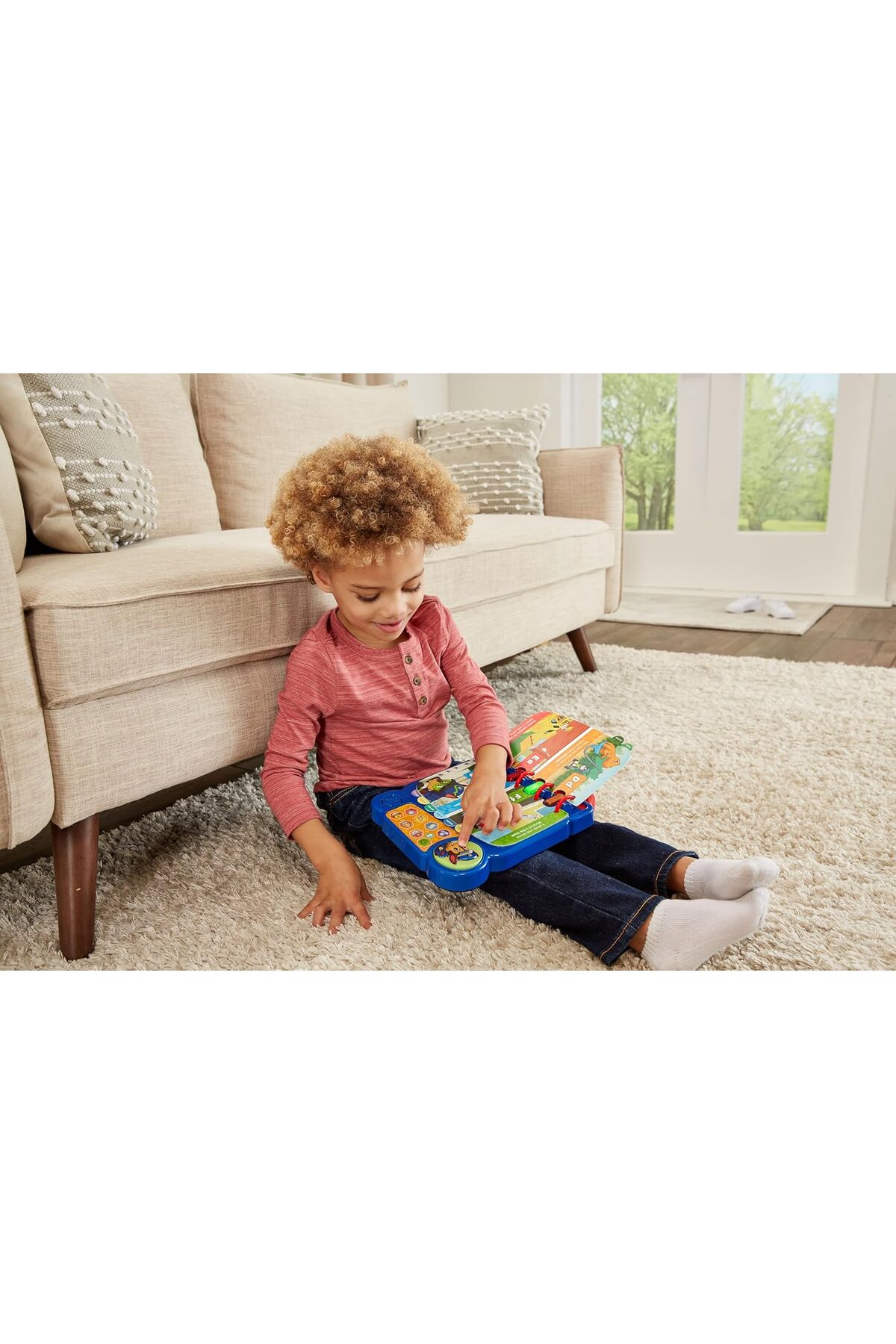 وی‌تک کتاب بزرگ پا پتول – اسباب‌بازی آموزشی چندرنگ، حروف الفبا تا ز و موسیقی (۲-۵ ساله)