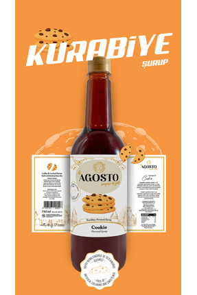 AGOSTO Kurabiye (Cookie) Şurup 750 ml-Kahve Şurubu