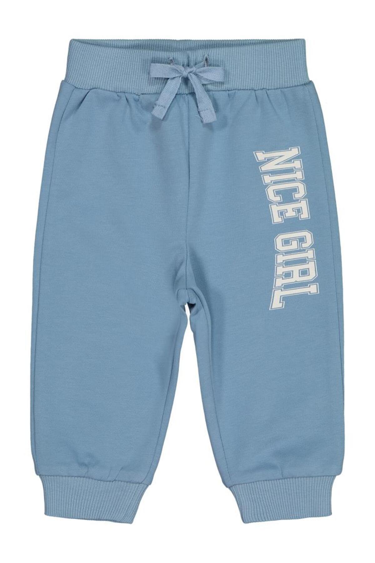 سیویل بیبی تاپ ورزشی طرح‌دار دخترانه مناسب برای ۶ تا ۱۸ ماه - آبی، سایز ۱۸ تا ۲۴ ماه