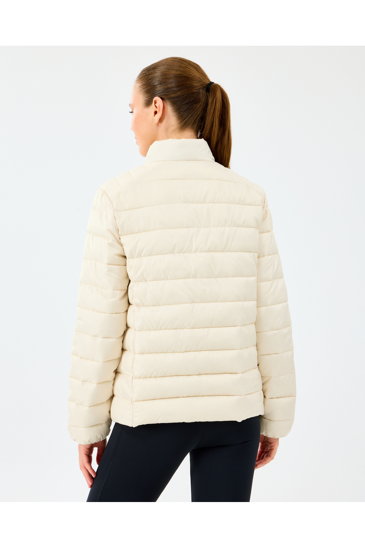 Skechers  W Essential Outerwear Padded Jacket Kadın Ecru Mont S231240-1983 - Görsel 4