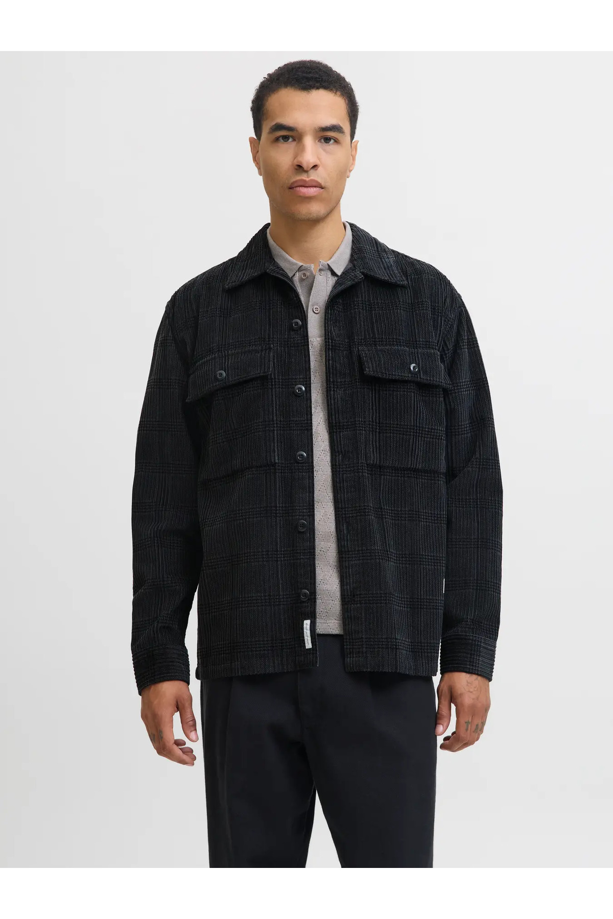 پیراهن مردانه راه راه آستین بلند | جک اند جونز Jack & Jones 12282350 - تصویر 3