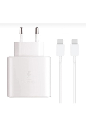 FQX /45W İOS u Modeli Süper Hızlı Şarj Seti beyaz (Type-C Adaptör + Type-C Ka...