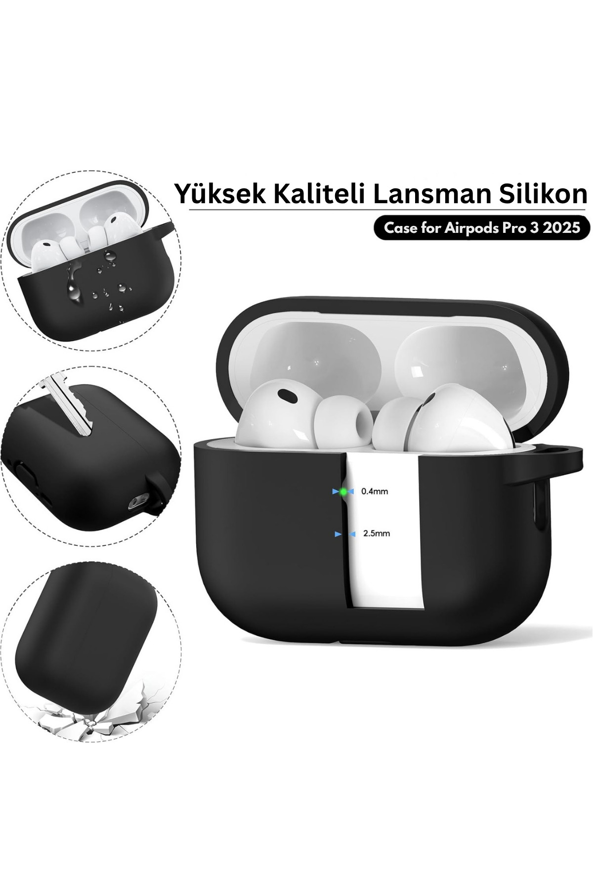favorscase Airpods Pro 3 2025 Uyumlu Lansman Airpods Kılıfı İçi