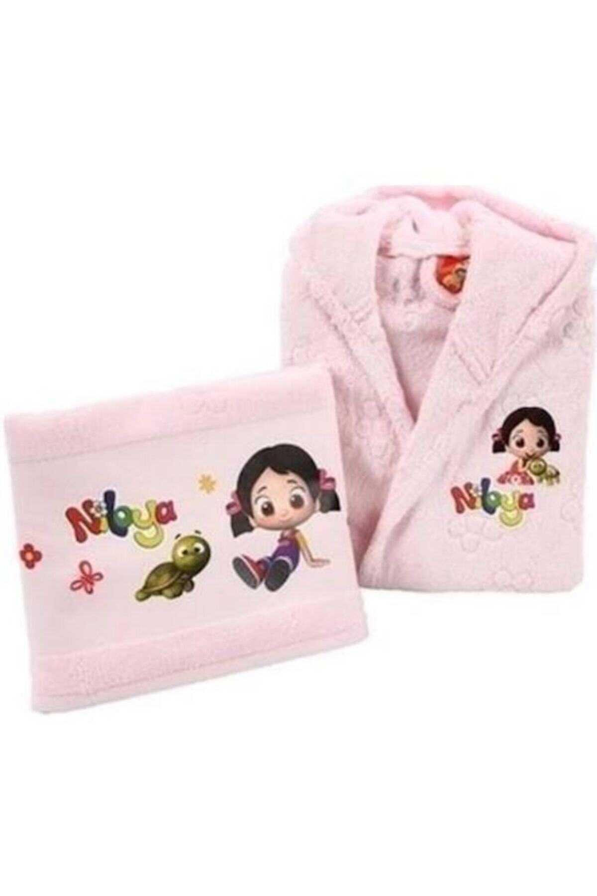 Özdilek Niloya Flower Free Set Çocuk Bornoz Seti 1-2 Yaş fotoğrafı 3 (önizleme)