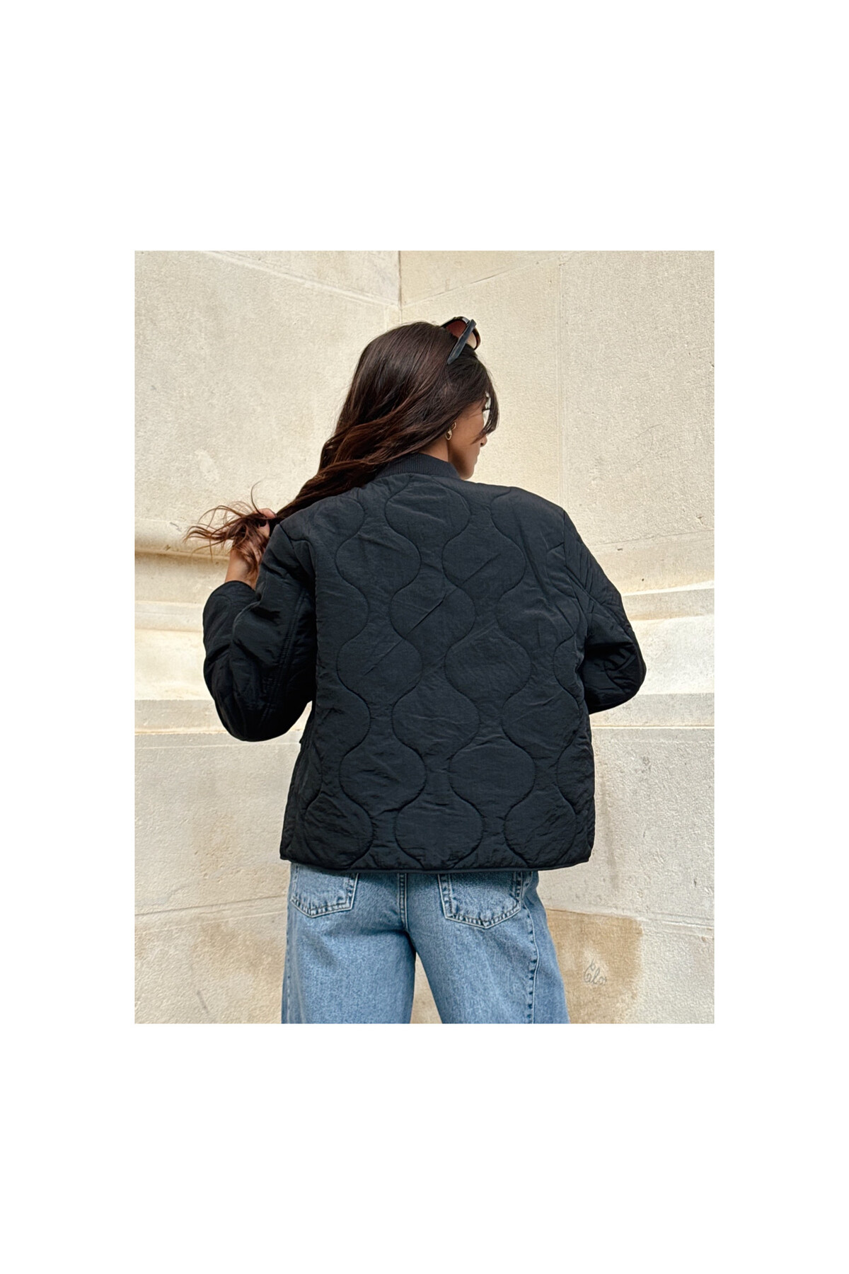 ONLY  Onlsalsa Leo Jacket Cs Otw Kadın İçi Leopar Astarlı Kapitone Tarz Mont 15357514 - Görsel 7