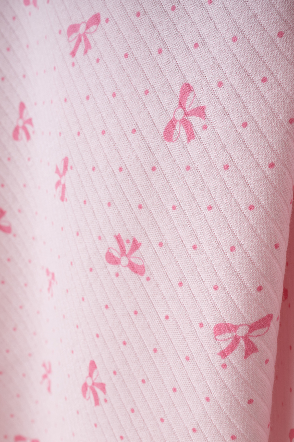 yukobaby bebeğiniz için en doğalı Fiyonklu Pembe Naturel Pamuklu 80x90 cm Tek Kat Bebek Battaniye yk4424 fotoğrafı 2 (önizleme)