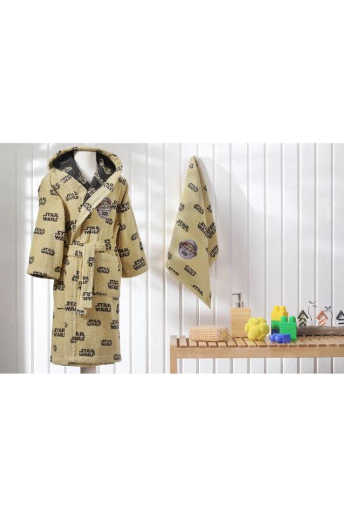 Özdilek Starwars Mandalorian Disney Lisanslı Çocuk Bornoz Seti fotoğrafı 2 (önizleme)