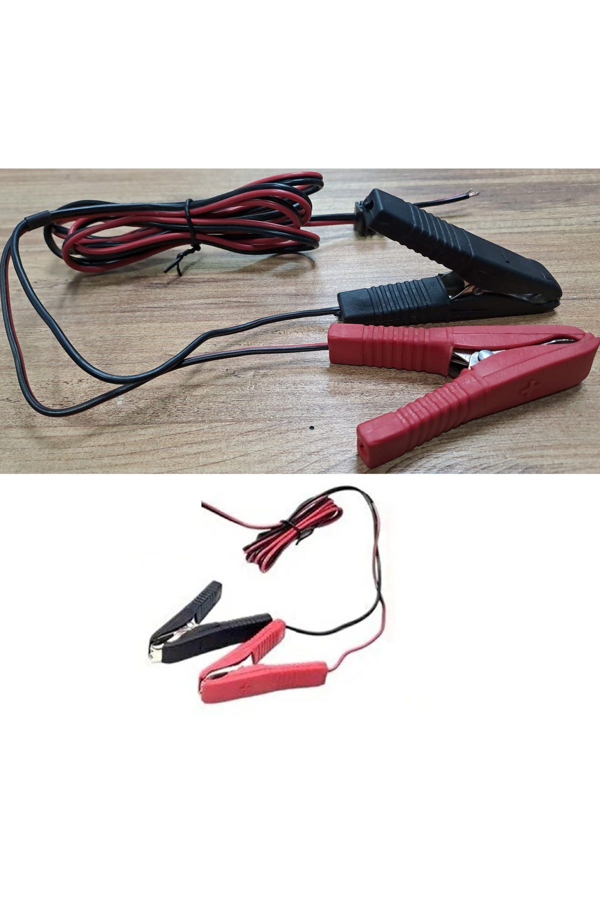 Depolife akü şarj için kıskaçlı şarj kablosu 1,5 mt. Güçlü Yaylı 20mm kıskaç