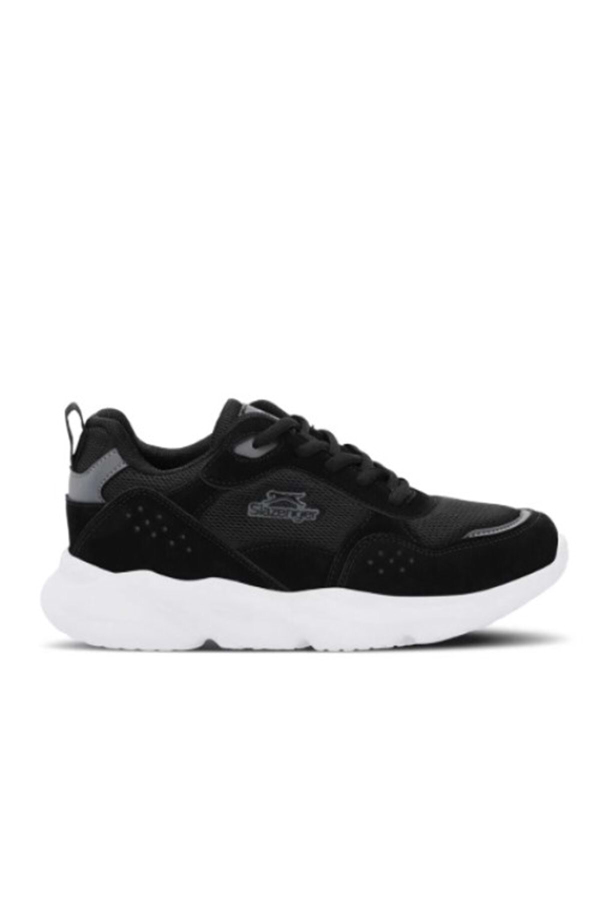 Rahat Bağcıklı Günlük Spor Ayakkabı Siyah Sneaker