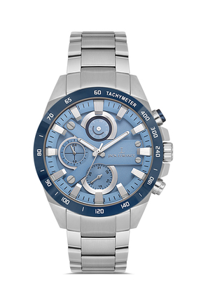 JACK LORANCE JCKJLS11712M.02 Mavi & Gümüş Çelik Erkek Kol Saati