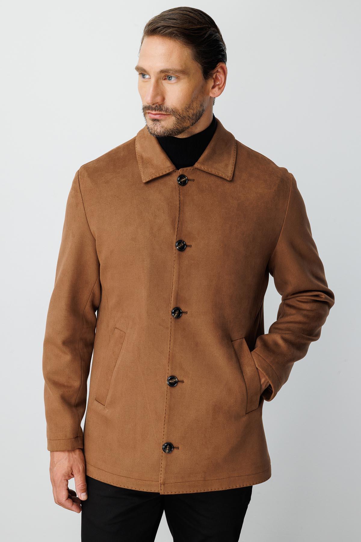 İgs  Erkek Kahve Mont - Görsel 7