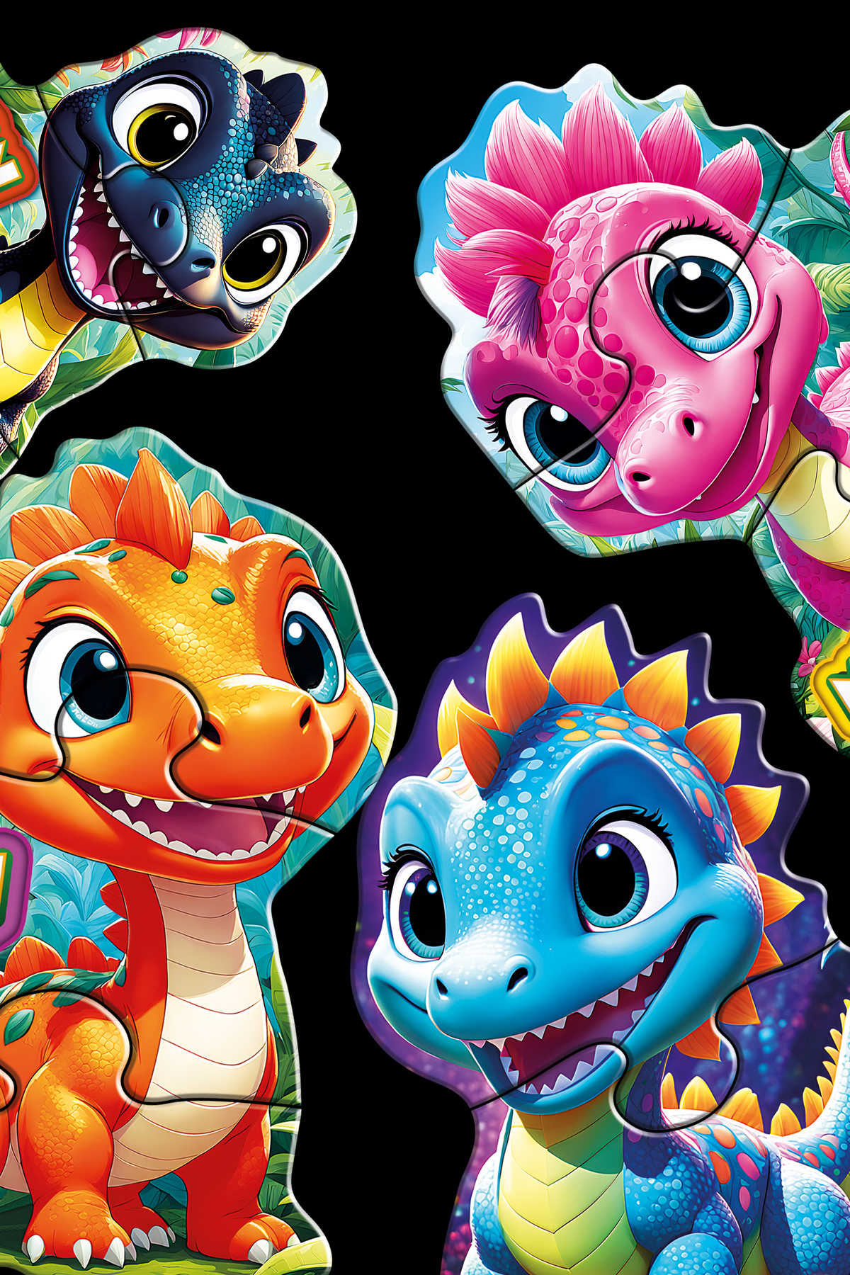 Sims Puzzle Bebekler İçin İlk Puzzle Yapboz Baby Dinozor - 1 Yaş Üstü Montessori Eğitici Oyuncak fotoğrafı 6 (önizleme)