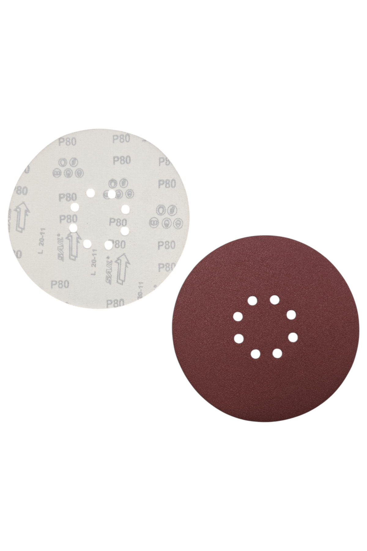 FIXONIC Valiente VAL15102 225mm P80 (80 Kum) Delikli Cırt Zımpara (100 Adet)