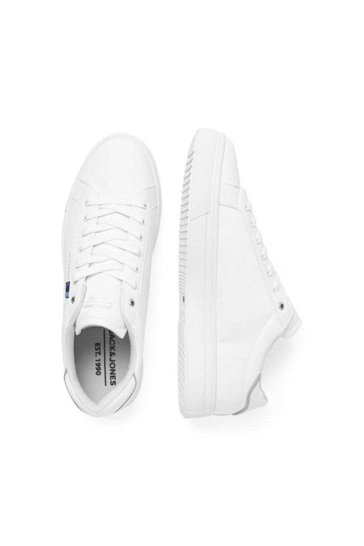 کفش اسنیکر مردانه راسته | جک اند جونز Jack & Jones TYCC46994D170339207338283 - تصویر 4