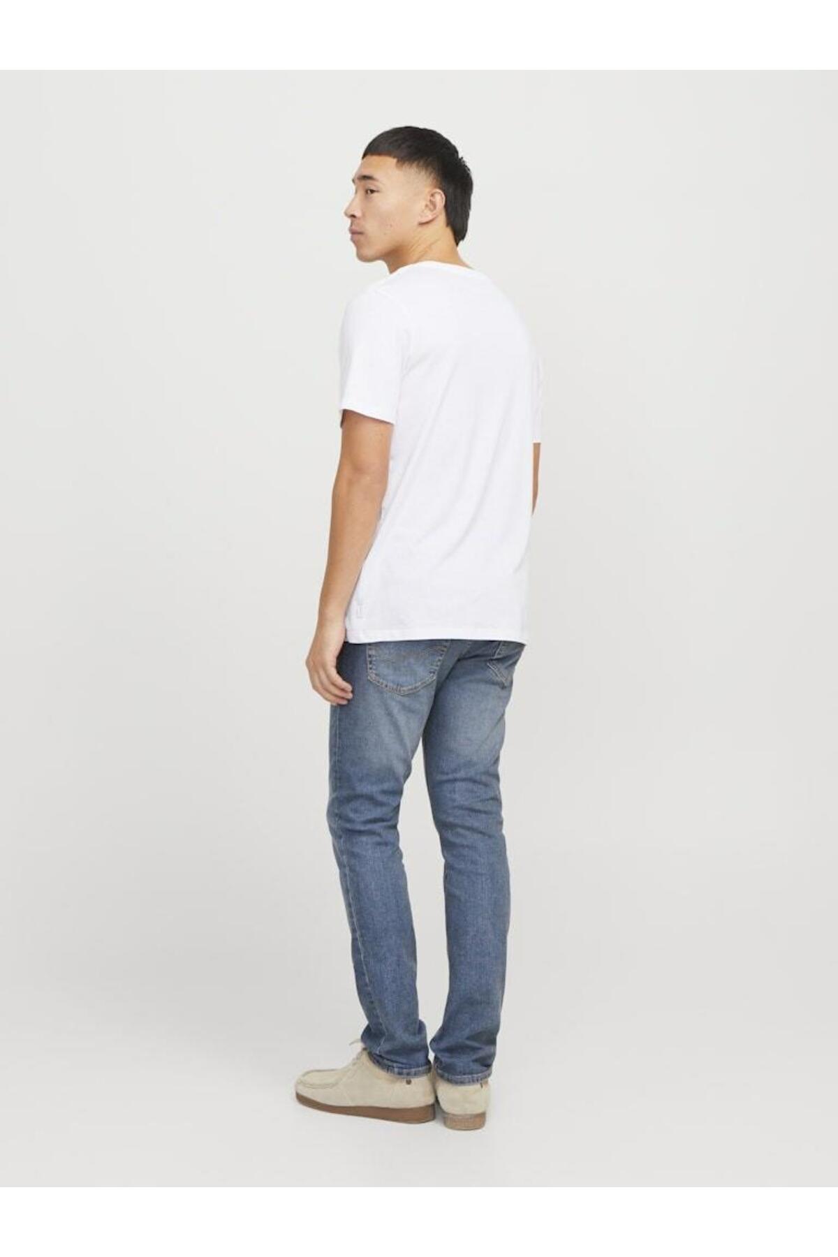 شلوار جین مردانه راسته فاق نرمال | جک اند جونز Jack & Jones 12258826 - تصویر 5