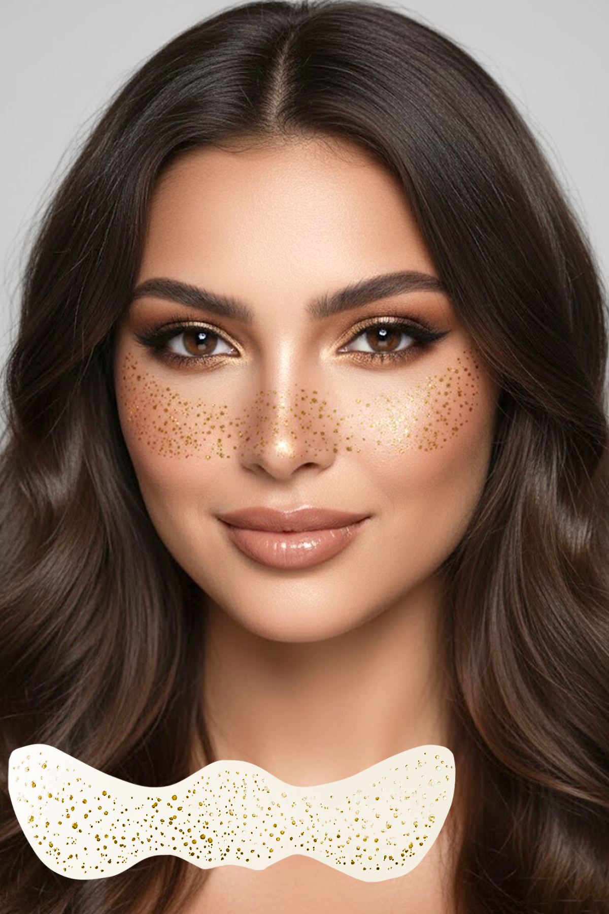 BP Tattoo Altın Çil Makyaj Bandı Glitter Parıltılı Simli Bant Gold Tattoo