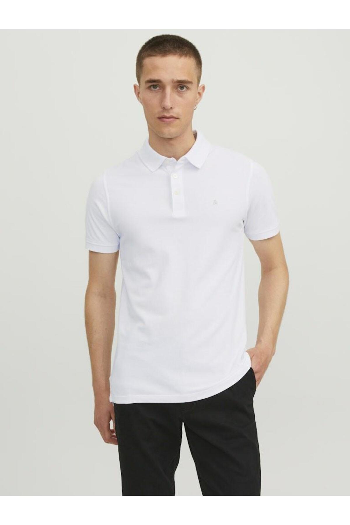 تیشرت یقه پلو مردانه راسته آستین کوتاه | جک اند جونز Jack & Jones J&J 12136668 - تصویر 3