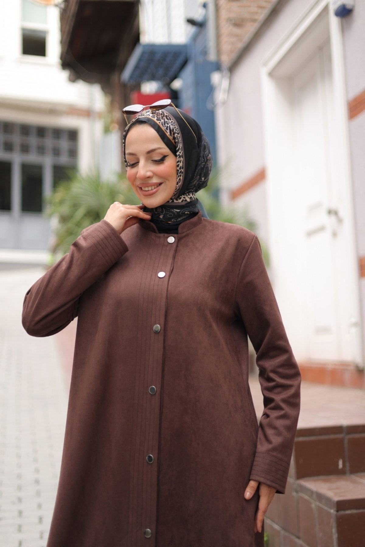 KADEEM  Elara Süet Kaban -422534 - Görsel 6