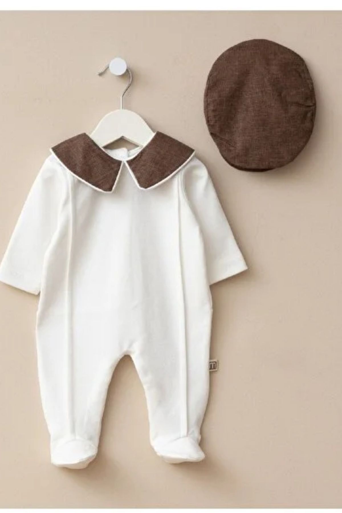 Minytrendy Erkek Bebek İsimli Yenidoğan Tulum Özel Gün Kıyafeti Hastane Çıkışı Mevlüt Takımı Bebek Hediyelik fotoğrafı 4 (önizleme)