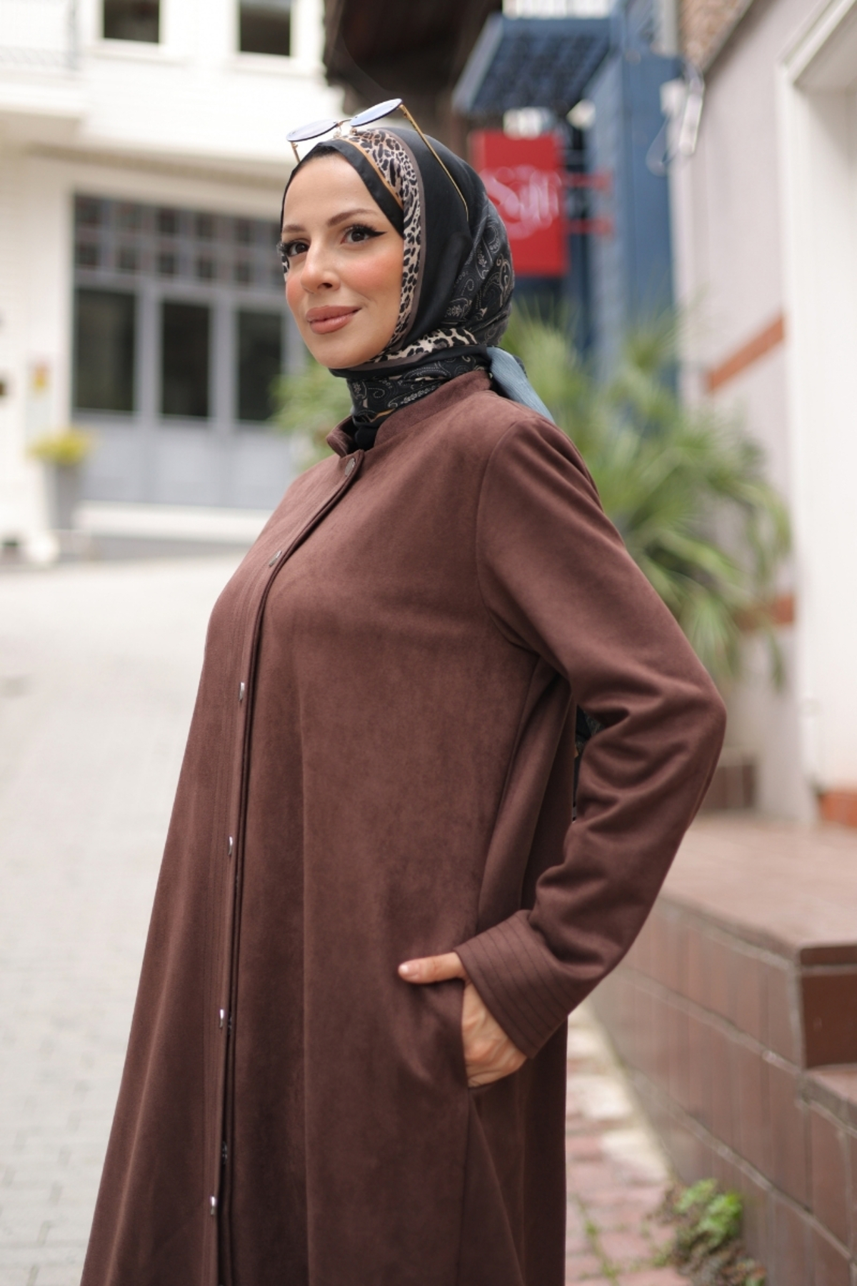 KADEEM  Elara Süet Kaban -422534 - Görsel 4