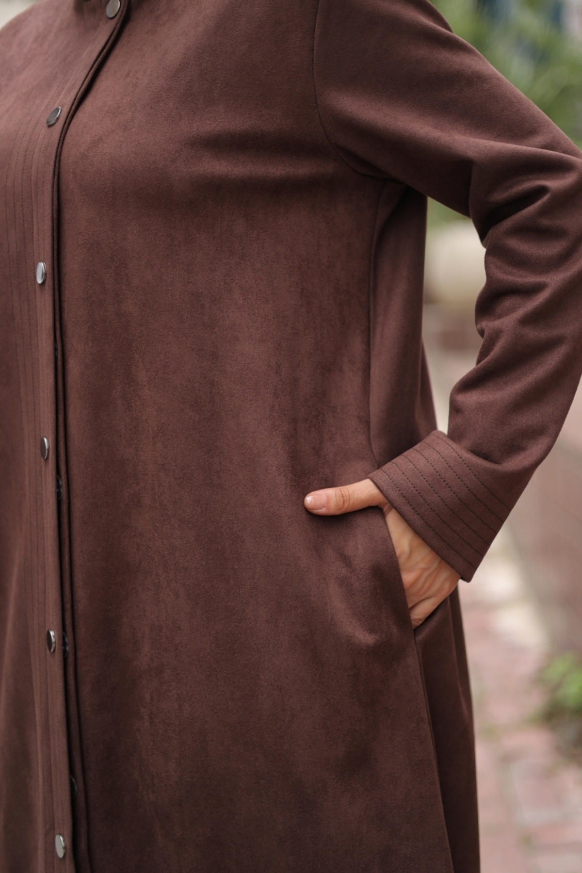 KADEEM  Elara Süet Kaban -422534 - Görsel 5