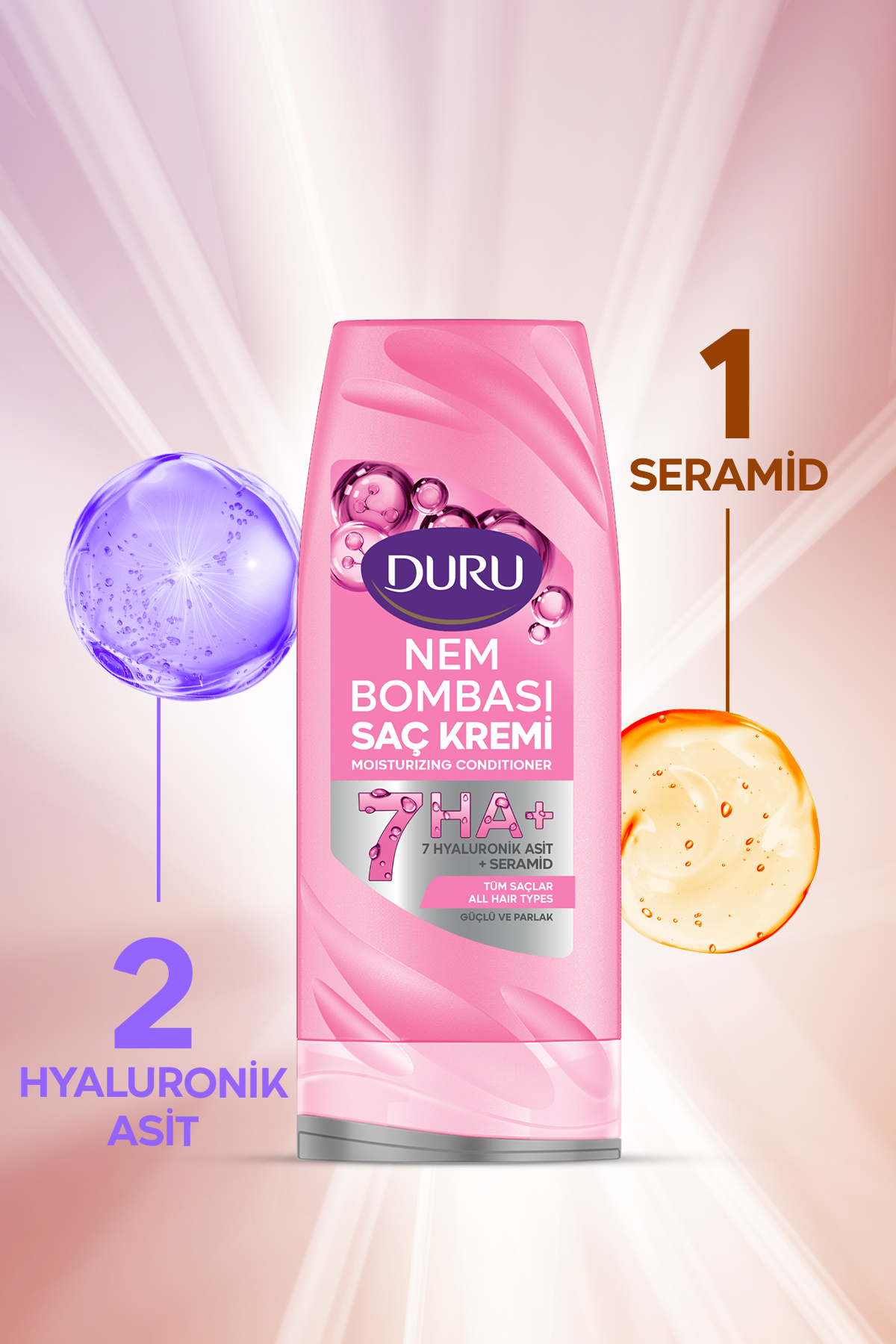 Nem Bombası Tüm Saçlar İçin Saç Kremi 2x385 Ml — EVYSET368 — تصویر 2 از 5