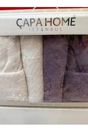 Çapa Home ERKEK BAŞ BANYO BORNOZ 6 LI GÜNLÜK ÇEYİZLİK HEDİYELİK %100 PAMUK PR...