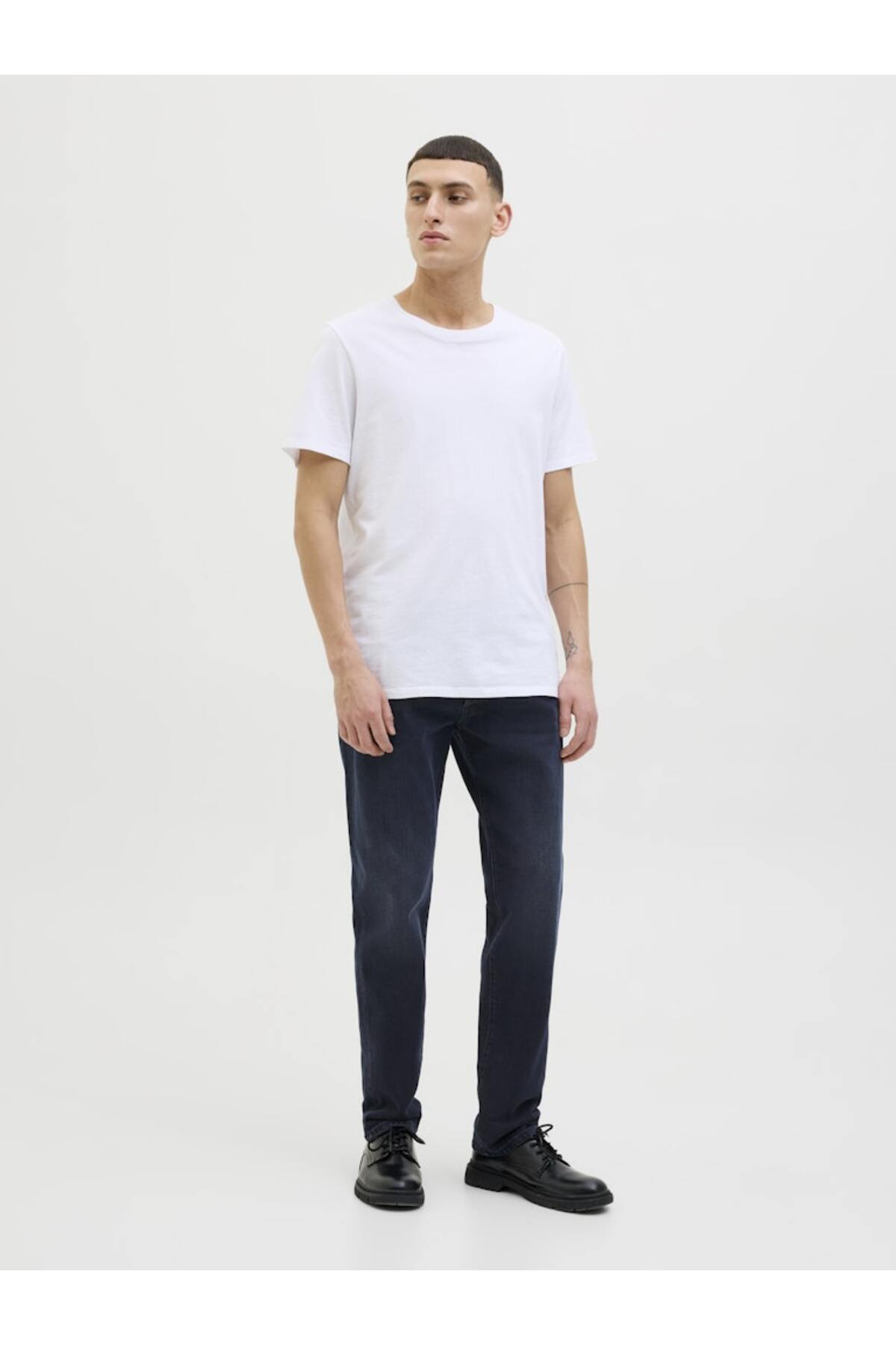 شلوار جین مردانه راسته فاق نرمال | جک اند جونز Jack & Jones jjiclark-jjpremium-jj-396-noos-12274713 - تصویر 2